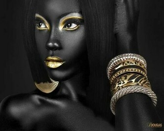 Black Women With Art Beautiful Pakistan Passion
