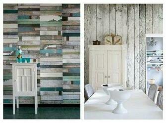 Faux Wood Wall Paper Walls