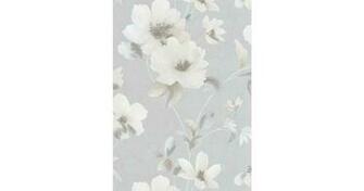 Grey Floral Wallpaper