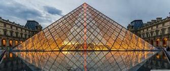 Pyramid Of The Louvre Paris France Europe 4k HD Desktop