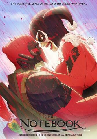 Deadpool N Harley Quinn The Notebook By M7781