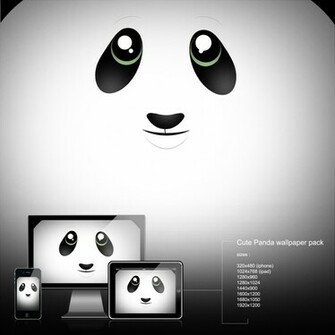 Cute Panda Cartoon Wallpaper By