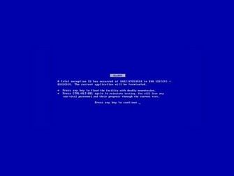 Of Death Microsoft Windows Blue Screen Wallpaper