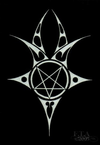 Satanic Pentagram Wallpaper V2 By Fredtribalart