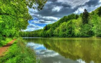 Wallpaper River Germany Tropic Landscape