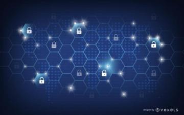 Security Background Design Vector