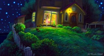 Midnight House Ponyo Wallpaper By Sirdaftodill