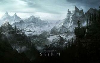 Wallpaper Skyrim World Rocks Winter Cold