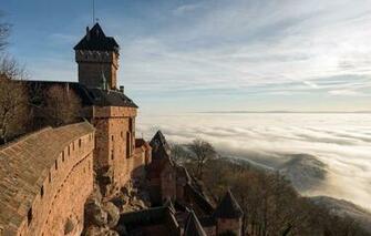 Wallpaper France Alsace Castle Of Haut Koenigsbourg Image For