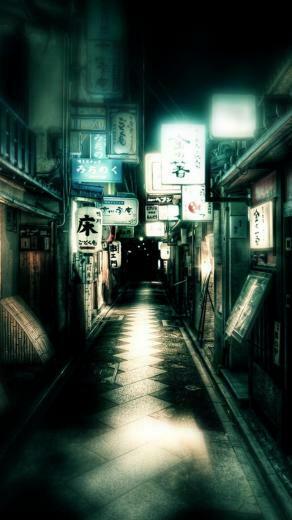 Japan Dark Street iPhone Plus HD Wallpaper Ipod