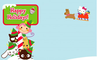 Celebrate The Holidays With Hello Kitty Wallpaper