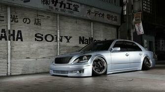 Japan Cars Lexus Slammed Toyota Celsior Camber Wallpaper