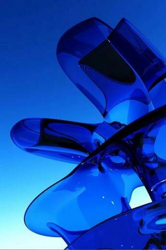 iPhone Wallpaper HD Blue Abstract Design