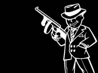 Fallout Vault Boy Black And White Wallpaper Hq