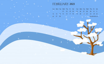 February Calendar Background Wallpaper