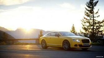 Bentley Continental Gt Speed Yellow Front HD Wallpaper
