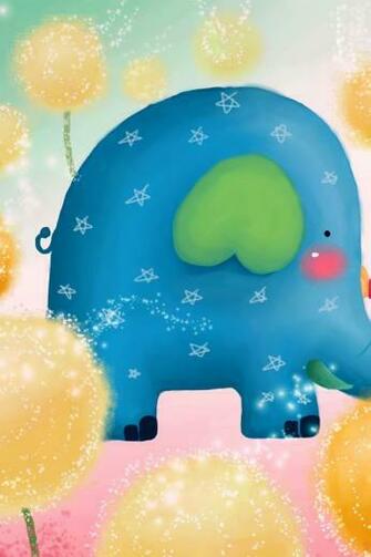 Elephant Cartoon iPhone Wallpaper Background And Themes