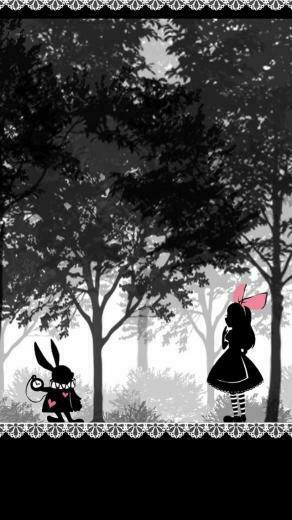 In Wonderland Wallpaper Alice Art iPhone