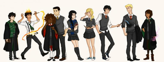 Percy Jackson Meets Harry Potter By Riding Lights