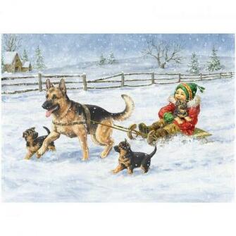 German Shepherd Christmas Cards The Danbury Mint