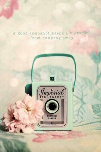 Vintage Wallie Wallpaper Cute Camera Pink iPhone