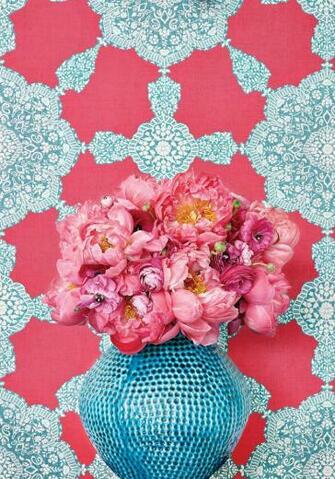 Thibaut Trade Routes Wallpaper Collection Medallion Paisley