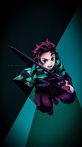 Minimalist Wallpaper Tanjiro Anime Films