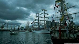 HD Sailing Ship Wallpaper Background Image Design