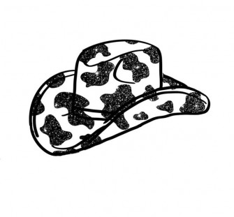 Cow Print Cowboy Hat iPhone Wallpaper Preppy