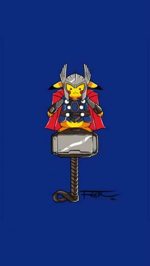 Thor Pikachu iPhone Wallpaper