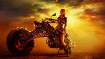 Anime Girl Bike Art Wallpaper HD