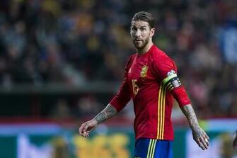 Sergio Ramos Spain Football Player In Fifa World Cup 4k