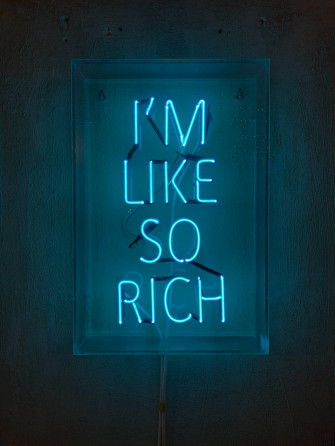 Neon Blue iPhone Wallpaper