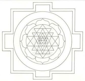 Sri Yantra Wallpaper Template By