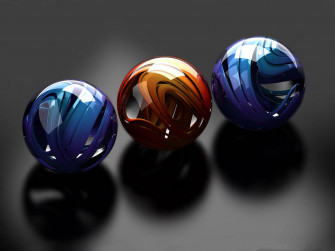 Glass Balls Wallpaper