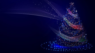 Christmas Tree Illustrations 4k HD Wallpaper Image