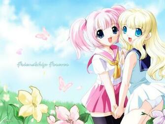 Friendship Forever Anime Girls Wallpaper