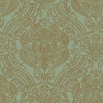 Damask Aqua Strippable Non Woven Prepasted Wallpaper Lowe S Canada