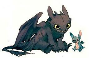 Toothless And Lilo Wallpaper