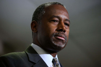Close Up Ben Carson Straight Face Wallpaper
