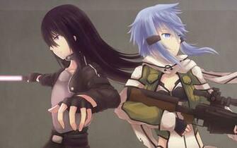 Gun Gale Online Sinon Kirito HD Wallpaper