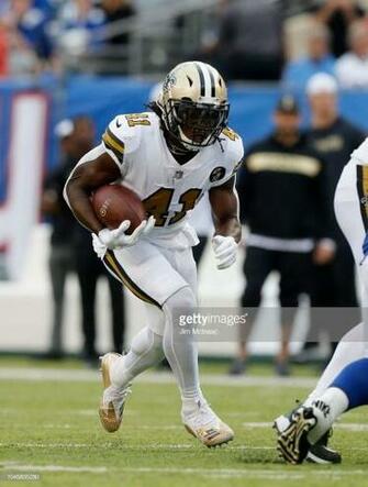 Alvin Kamara Of The New Orleans Saints In Action Against
