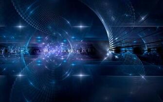 HD Blue 3d Design Desktop Background Wide