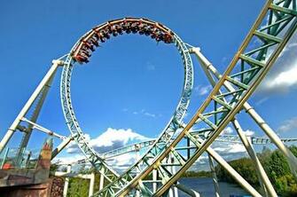 Roller Coaster Amusement Park Fun Rides 1roll Adventure Summer