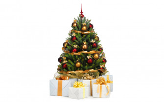 Gift Christmas Tree Holiday 8k Ultra HD Wallpaper
