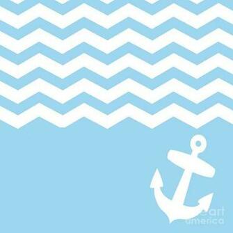 Blue Chevron And Anchor Digital Art By Li Or