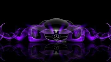 Mercedes Benz Biome Fantasy Violet Abstract Car