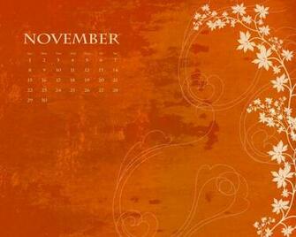 November Calendar Wallpaper HD