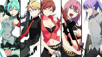 Luka Weapons Kagamine Len Badass Meiko Kamui Gakupo Wallpaper