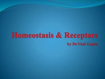Homeostasis And Receptors